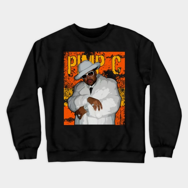 Pimp C | Rapper Crewneck Sweatshirt by Aloenalone